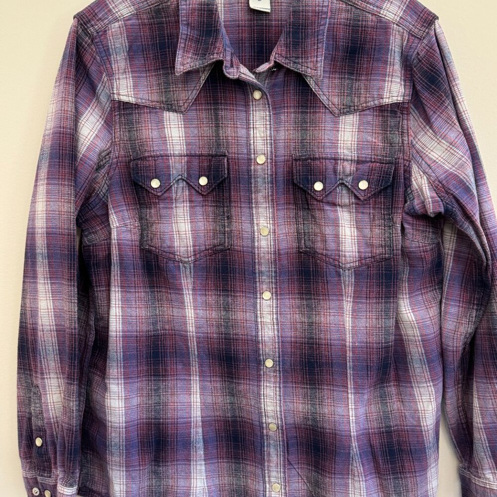 Duluth Trading Flannel - Life is Better at the Campfire Upcycled - Size Medium - Picture 2 of 4